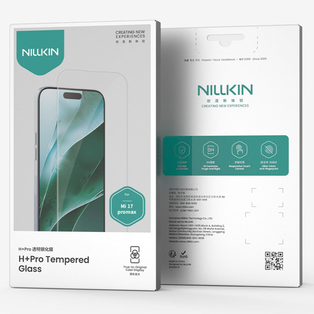 Προστατευτική μεμβράνη οθόνης Nillkin H+ Pro για Xiaomi 17 Pro Max / 17 Ultra, Ασφαλισμένο γυαλί, Πλήρης κόλλα