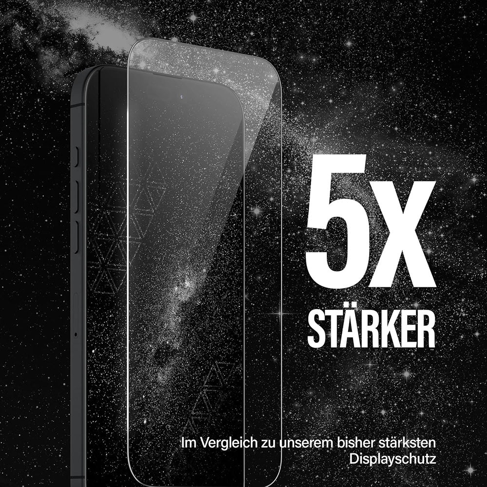 Προστατευτική Μεμβράνη Οθόνης PanzerGlass Ultra-Wide Ceramic II EasyAligner για Apple iPhone 17 / 16 Pro, Ενισχυμένο Γυαλί, Πλήρης Κόλληση, Μαύρη