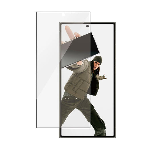 Προστατευτική Μεμβράνη Οθόνης PanzerGlass Ultra-Wide Fit EasyAligner για Samsung Galaxy S24 Ultra S928, Ενισχυμένο Γυαλί, Πλήρης Κόλληση, Μαύρη