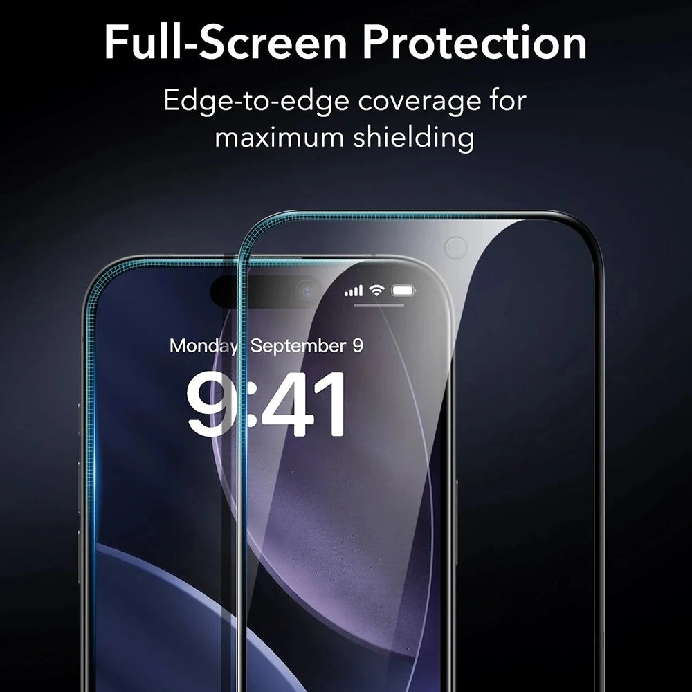 Προστατευτική Μεμβράνη Οθόνης Privacy ESR Armorite UltraFit για Apple iPhone 17 Pro, Ενισχυμένο Γυαλί, Full Glue, Σετ 3 τεμαχίων