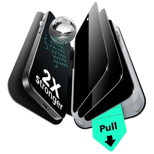 Προστατευτική Μεμβράνη Οθόνης Privacy ESR UltraFit για Apple iPhone 17 / 16 Pro, Ενισχυμένο Γυαλί, Full Glue, Σετ 3 τεμαχίων