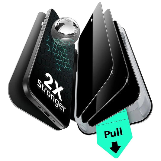 Προστατευτική Μεμβράνη Οθόνης Privacy ESR UltraFit για Apple iPhone 17 Air, Ενισχυμένο Γυαλί, Full Glue, Σετ 3 τεμαχίων