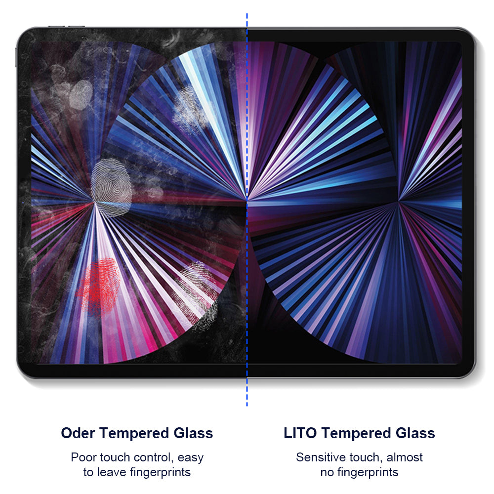 Προστατευτική μεμβράνη οθόνης Privacy Lito Classic για Apple iPad Air 13 (2026) / Air 13 (2024), Ασφαλισμένο γυαλί, Full Glue, 2.5D