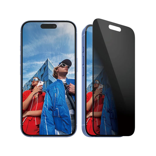 Προστατευτική Μεμβράνη Οθόνης Privacy PanzerGlass Ultra-Wide Fit EasyAligner για Apple iPhone 16 / 15, Ενισχυμένο Γυαλί, Full Glue