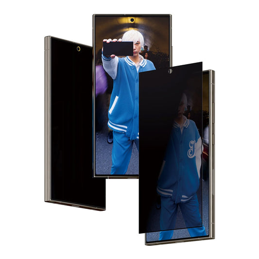 Προστατευτική Μεμβράνη Οθόνης Privacy PanzerGlass Ultra-Wide Fit EasyAligner για Samsung Galaxy S24 Ultra S928, Ενισχυμένο Γυαλί, Full Glue