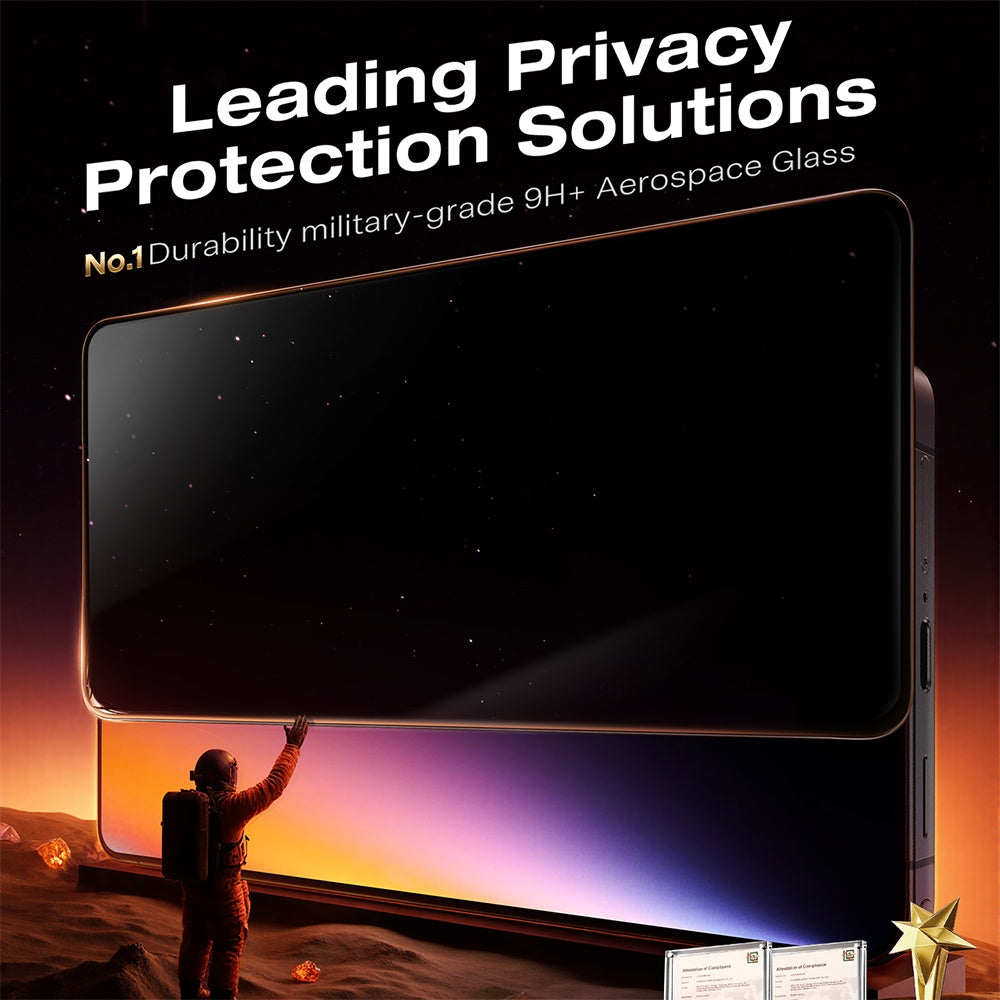 Προστατευτική Μεμβράνη Οθόνης Privacy Torras GlassGo Install Master για Samsung Galaxy S26 Ultra S948, Ενισχυμένο Γυαλί, Πλήρης Κόλληση