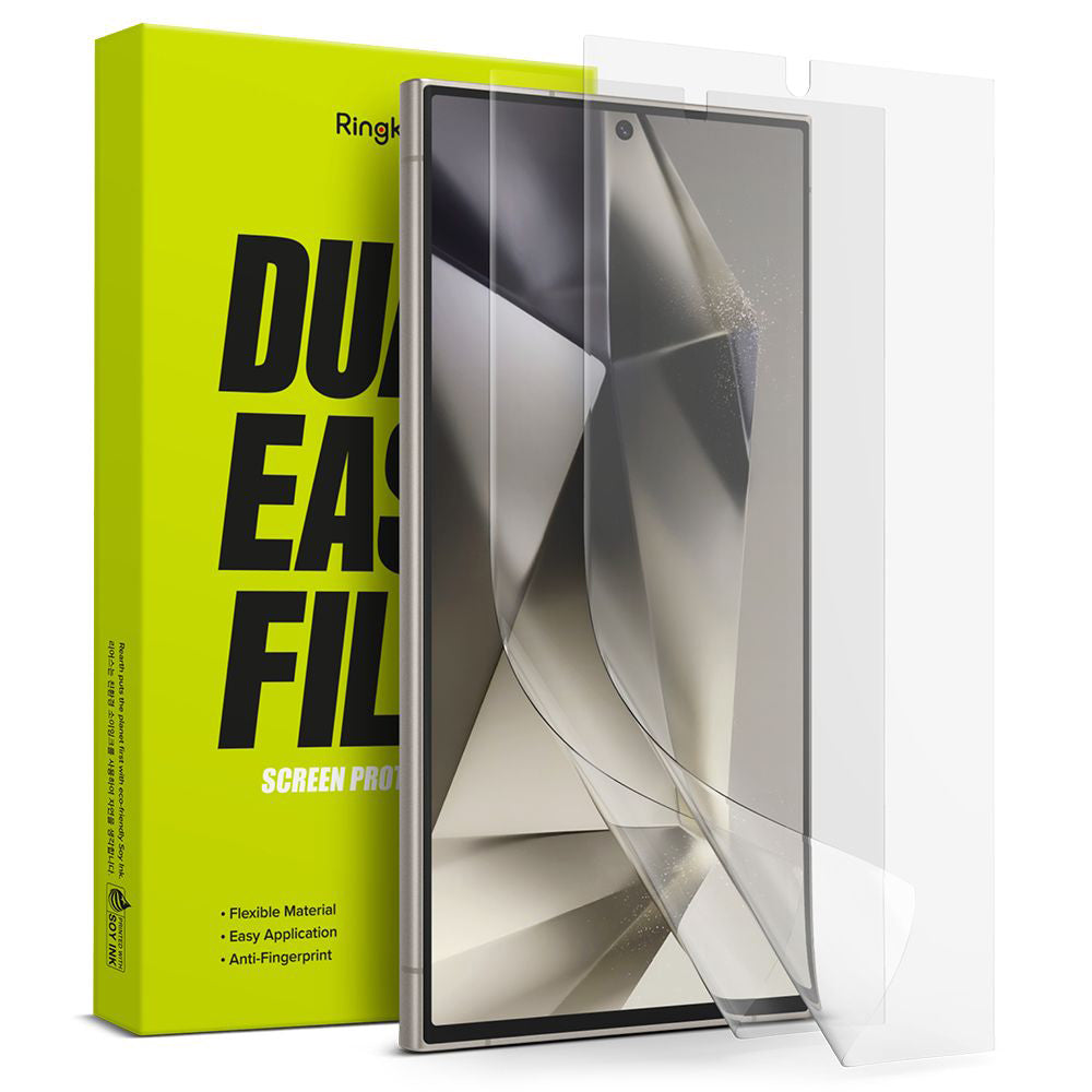 Προστατευτική Μεμβράνη Οθόνης Ringke Dual Easy για Samsung Galaxy S24 Ultra S928, Πλαστική, Σετ 2 τεμαχίων
