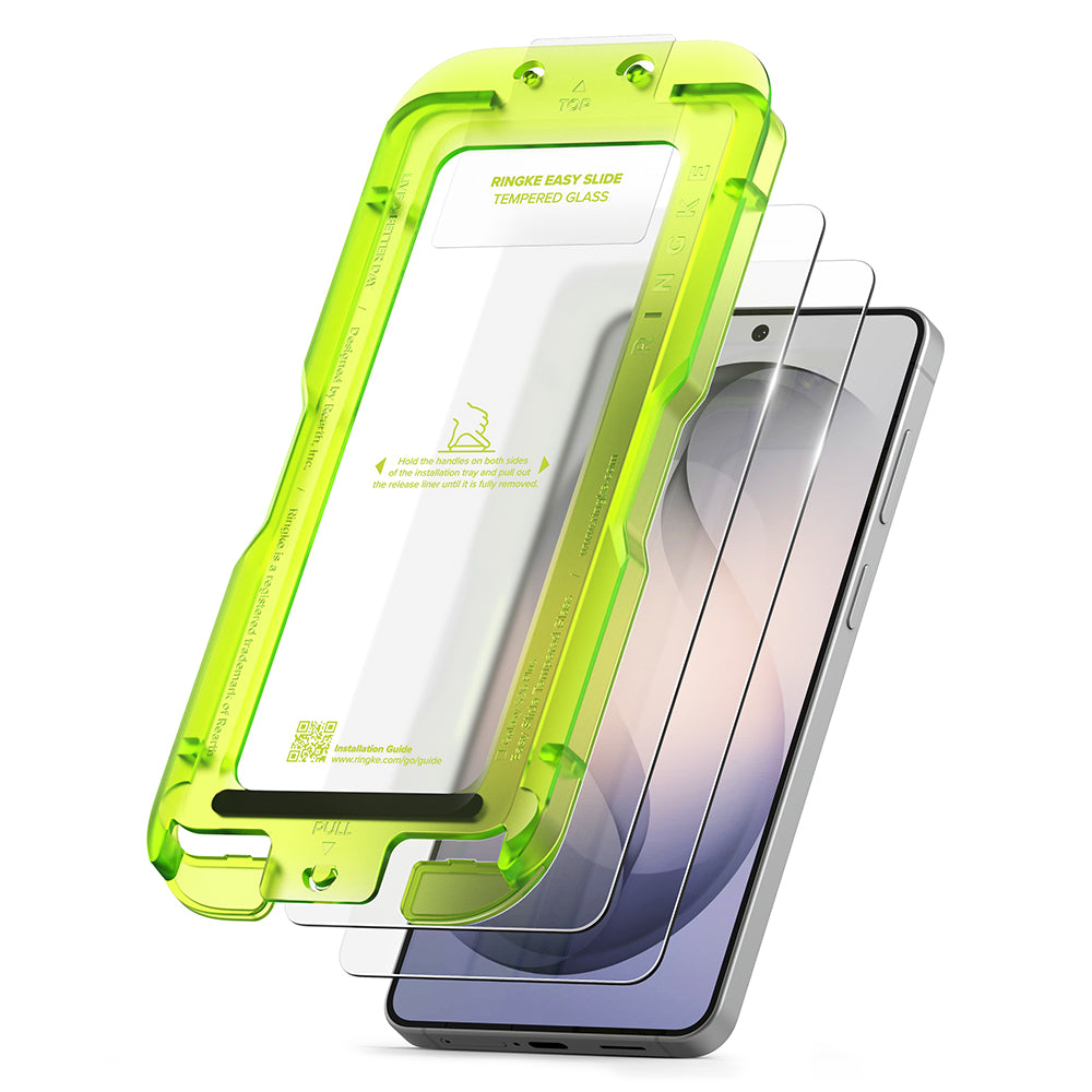 Προστατευτική Μεμβράνη Οθόνης Ringke Easy Slide για Samsung Galaxy S26 Plus S947, Ενισχυμένο Γυαλί, Πλήρης Κόλληση, Σετ 2 τεμαχίων
