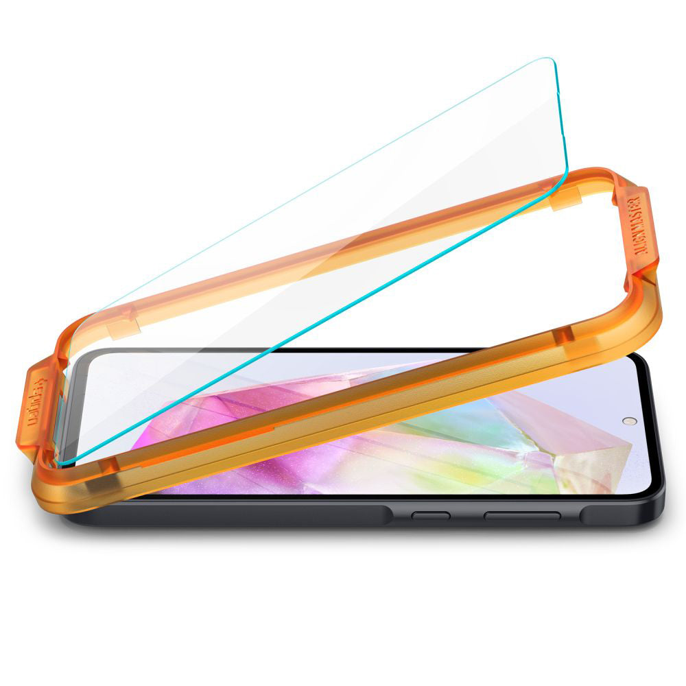Προστατευτική Μεμβράνη Οθόνης Spigen GlastR Align Master για Samsung Galaxy M35 / A35 5G A356, Ενισχυμένο Γυαλί, Πλήρης Κόλληση, Σετ 2 Τεμαχίων AGL07772