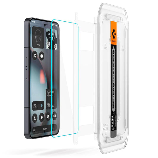 Προστατευτική Μεμβράνη Οθόνης Spigen GlastR EZ FIT για Nothing Phone (3), Ενισχυμένο Γυαλί, Πλήρης Κόλληση, Σετ 2 τεμαχίων AGL10165