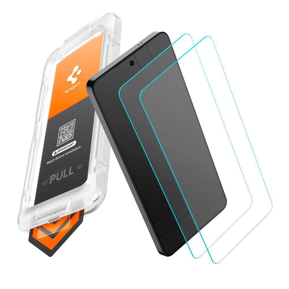 Προστατευτική Μεμβράνη Οθόνης Spigen GlastR EZ FIT Pro HD για Samsung Galaxy S26 Plus S947, Ενισχυμένο Γυαλί, Πλήρης Κόλληση, Σετ 2 τεμαχίων AGL11084