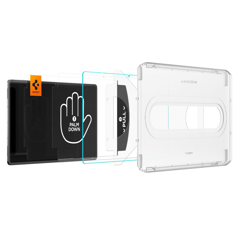 Προστατευτική Μεμβράνη Οθόνης Spigen GlastR EZ FIT Pro για Samsung Galaxy Tab S11 Ultra, Ενισχυμένο Γυαλί, Full Glue AGL10200