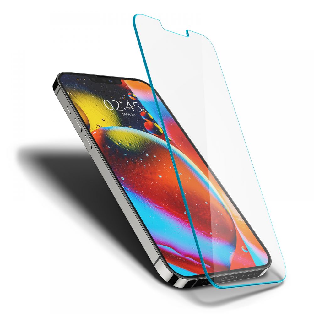 Προστατευτική Μεμβράνη Οθόνης Spigen GlastR Slim για Apple iPhone 14 Plus / 13 Pro Max, Ενισχυμένο Γυαλί, Full Glue AGL03382