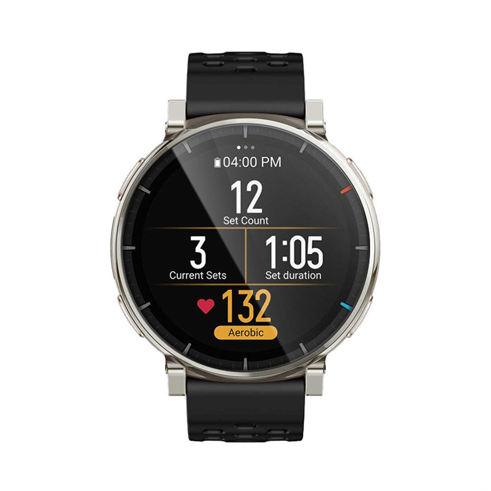Προστατευτική Μεμβράνη Οθόνης Techsuit Nano Flex για Amazfit Active 3 Premium, Πλαστική, Σετ 2 τεμαχίων, Μαύρη