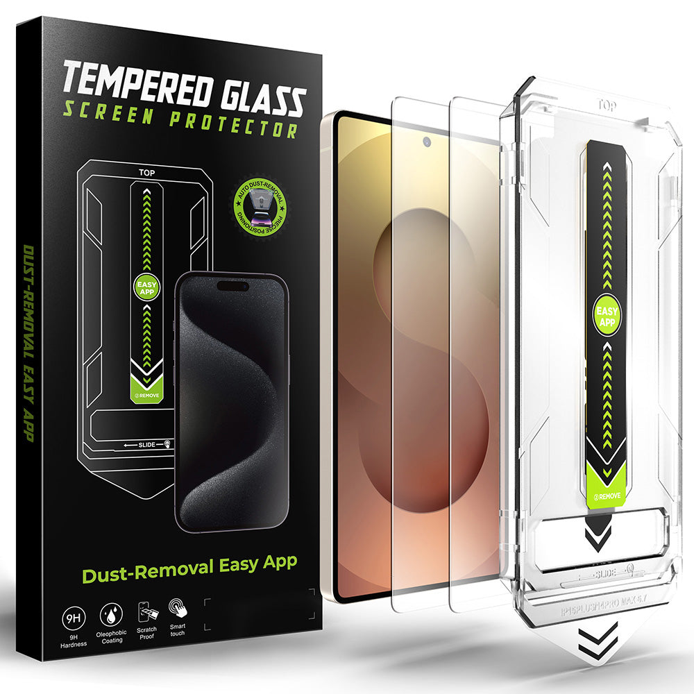 Προστατευτική μεμβράνη οθόνης Techsuit TitanGlass CrystalHD για Samsung Galaxy S25 Ultra S938, Ασφαλισμένο γυαλί, Πλήρης κόλλα, Σετ 2 τεμαχίων