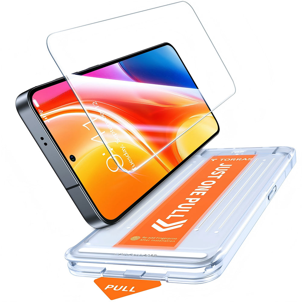 Προστατευτική Μεμβράνη Οθόνης Torras GlassGo Install Master για Samsung Galaxy S26 Ultra S948, Ενισχυμένο Γυαλί, Πλήρης Κόλληση, Διαφανής