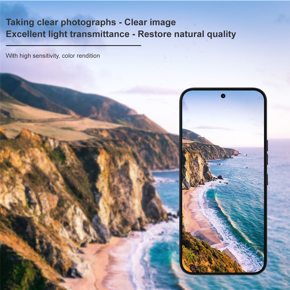 Techsuit Rear Camera Protective Film for Nothing Phone (4a), Tempered Glass, Black
