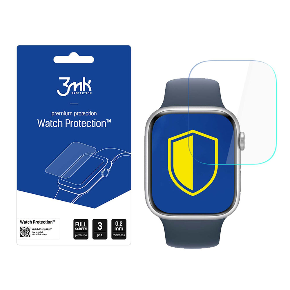 Προστατευτική Μεμβράνη 3MK Arc για Apple Watch Series 11 46mm, Σετ 3 τεμαχίων, Πλαστική