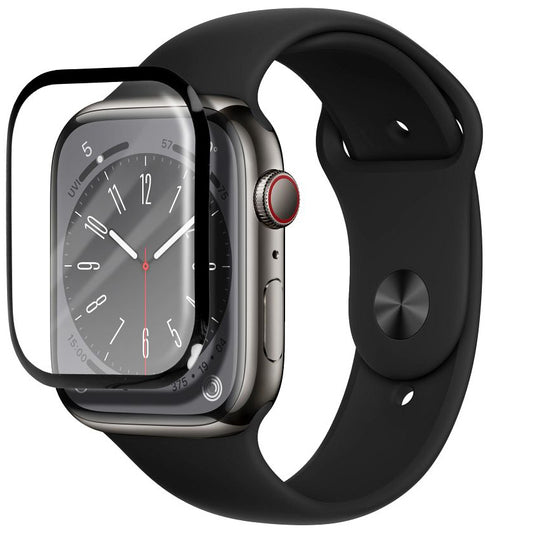 Bestsuit Θήκη προστασίας για Apple Watch SE 44mm Series, Εύκαμπτο γυαλί, Μαύρο