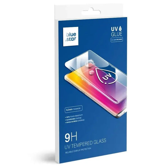 Προστατευτική μεμβράνη οθόνης Blue Star για Samsung Galaxy S8 G950, Ενισχυμένο γυαλί, UV κόλλα
