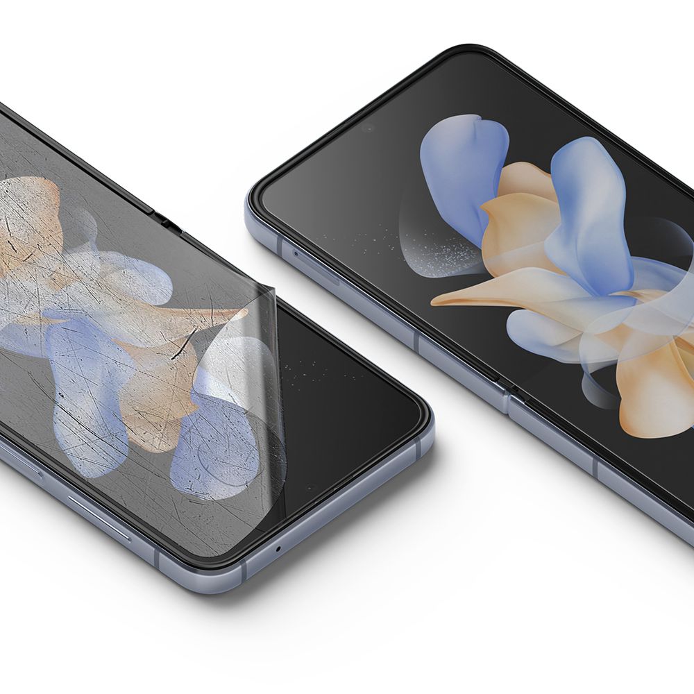 Προστατευτική Μεμβράνη Εσωτερικής Οθόνης Ringke Dual Easy για Samsung Galaxy Z Flip4 F721, Πλαστική, Σετ 2 τεμαχίων