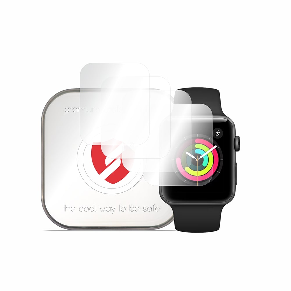 Smart Protection Premium Classic Protective Film for Apple Watch 42mm Series, Set of 4 pieces, Plastic