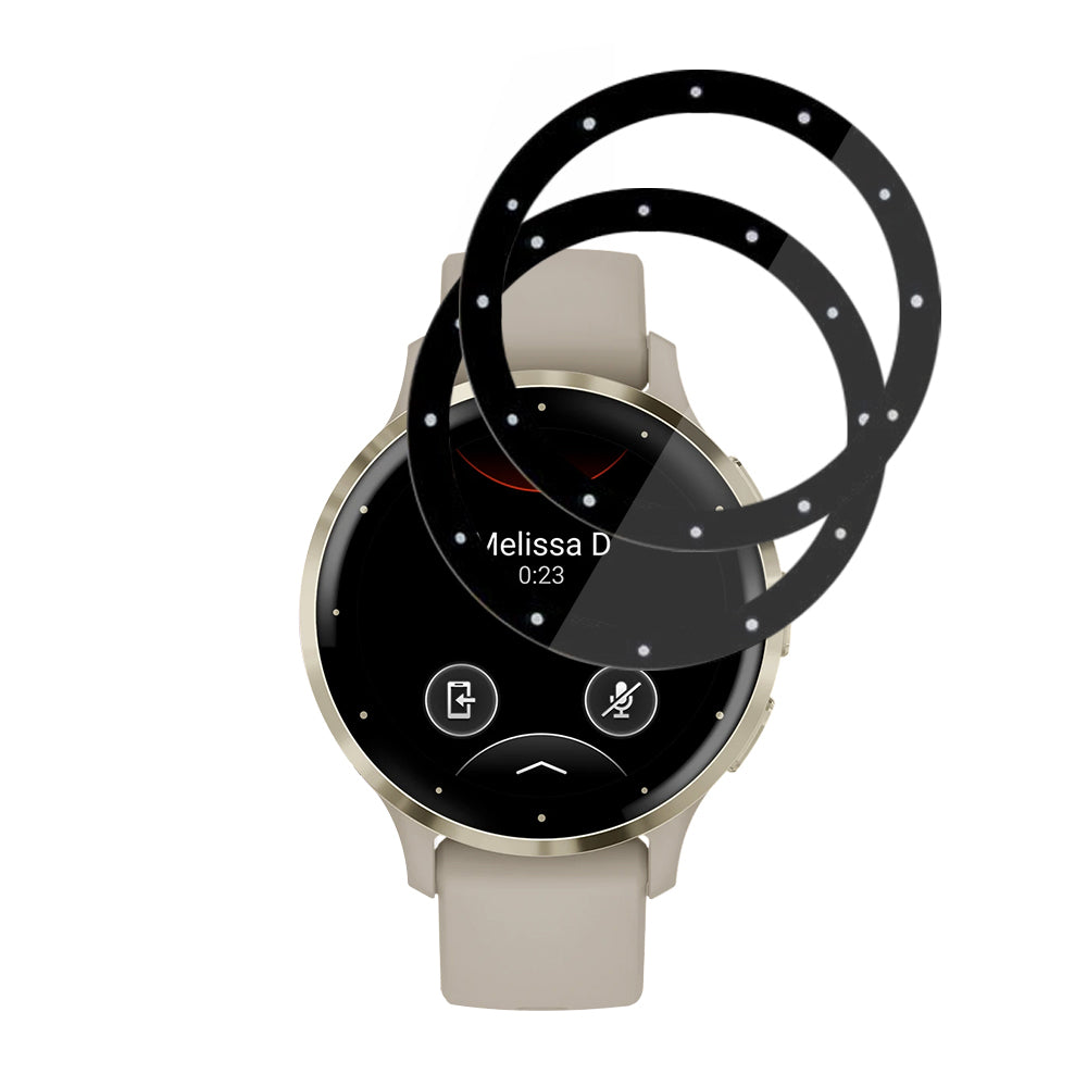Προστατευτική Μεμβράνη Techsuit Nano Flex για Garmin Venu 3S, Σετ 2 τεμαχίων, Πλαστική, Μαύρη