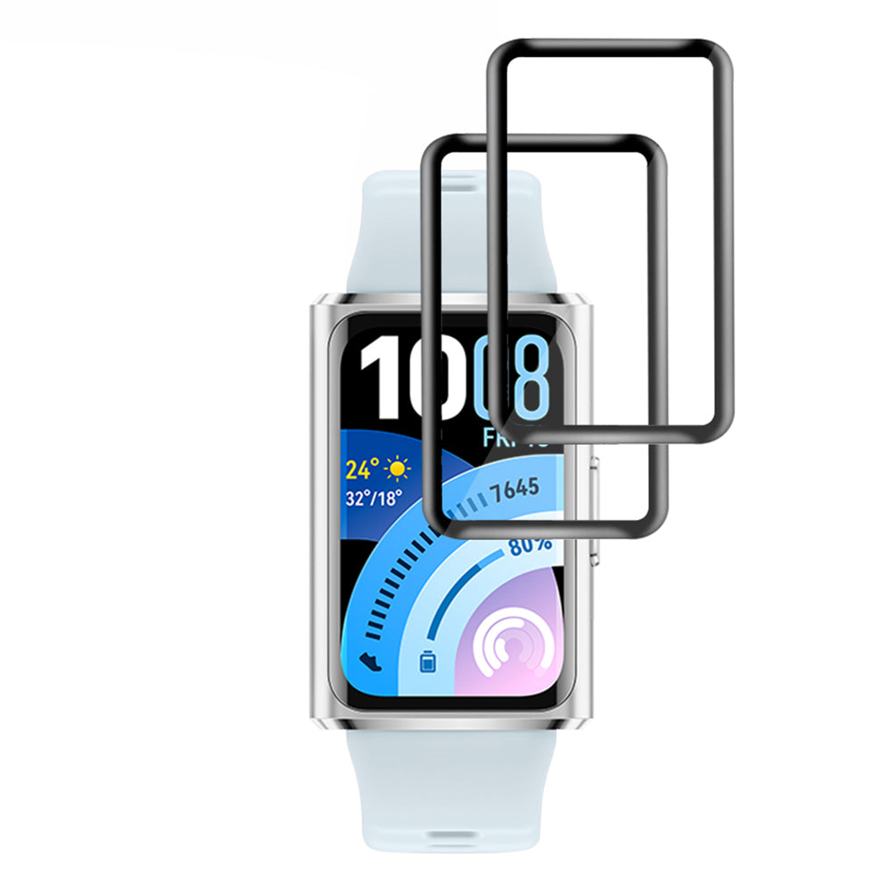 Προστατευτική Μεμβράνη Techsuit Nano Flex για Huawei Band 11 Pro, Σετ 2 τεμαχίων, Πλαστική, Μαύρη
