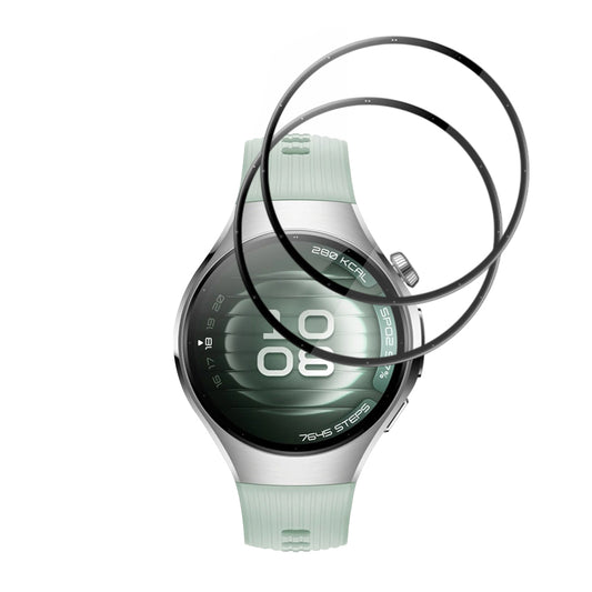 Προστατευτική Μεμβράνη Techsuit Nano Flex για Huawei Watch 5 42mm, Σετ 2 τεμαχίων, Πλαστική, Μαύρη