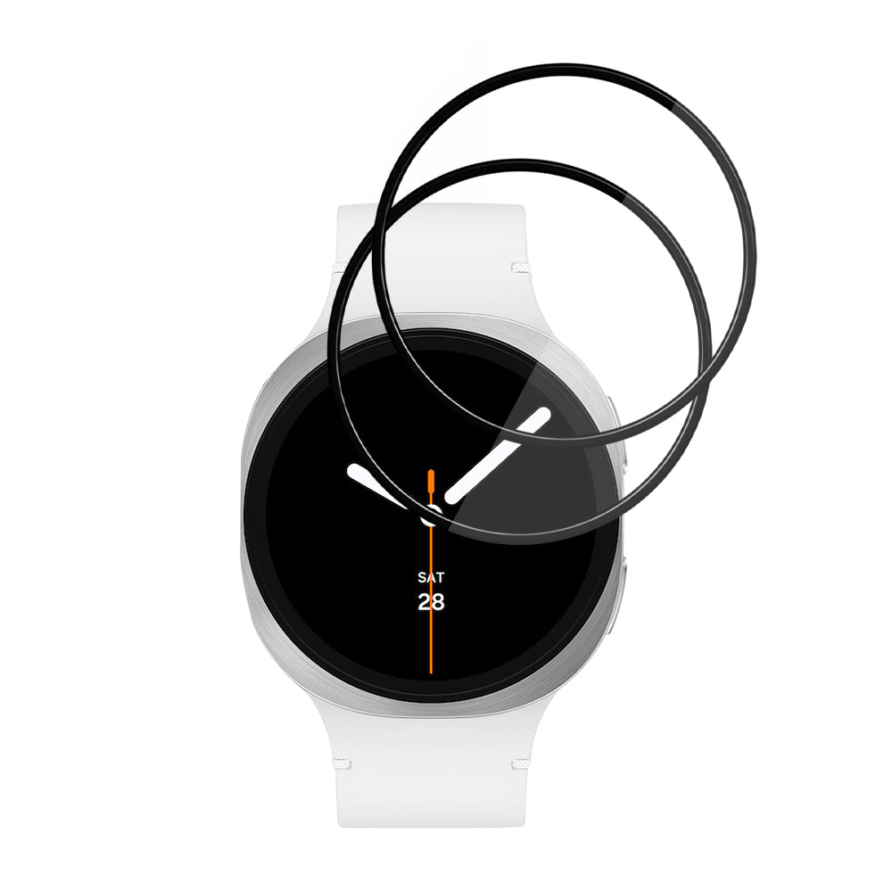 Προστατευτική Μεμβράνη Techsuit Nano Flex για Samsung Galaxy Watch8 44mm, Σετ 2 τεμαχίων, Πλαστική, Μαύρη