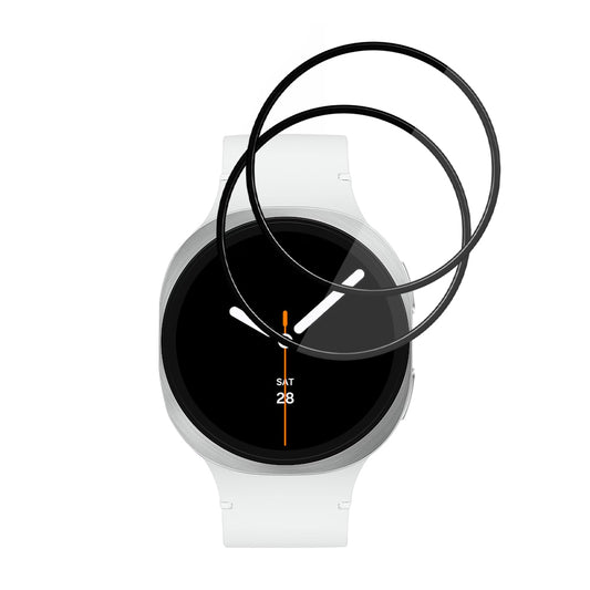 Προστατευτική Μεμβράνη Techsuit Nano Flex για Samsung Galaxy Watch8 44mm, Σετ 2 τεμαχίων, Πλαστική, Μαύρη