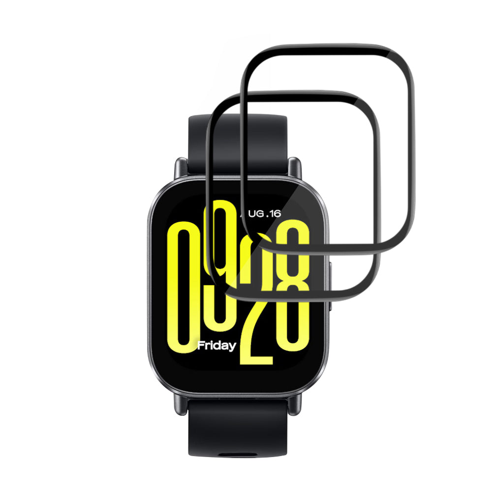 Προστατευτική Μεμβράνη Techsuit Nano Flex για Xiaomi Redmi Watch 5 Active, Σετ 2 τεμαχίων, Πλαστική, Μαύρη