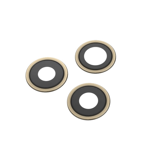 Apple iPhone 12 Pro Back Camera Glass, Wide + UltraWide + Telephoto, with Frame, Gold