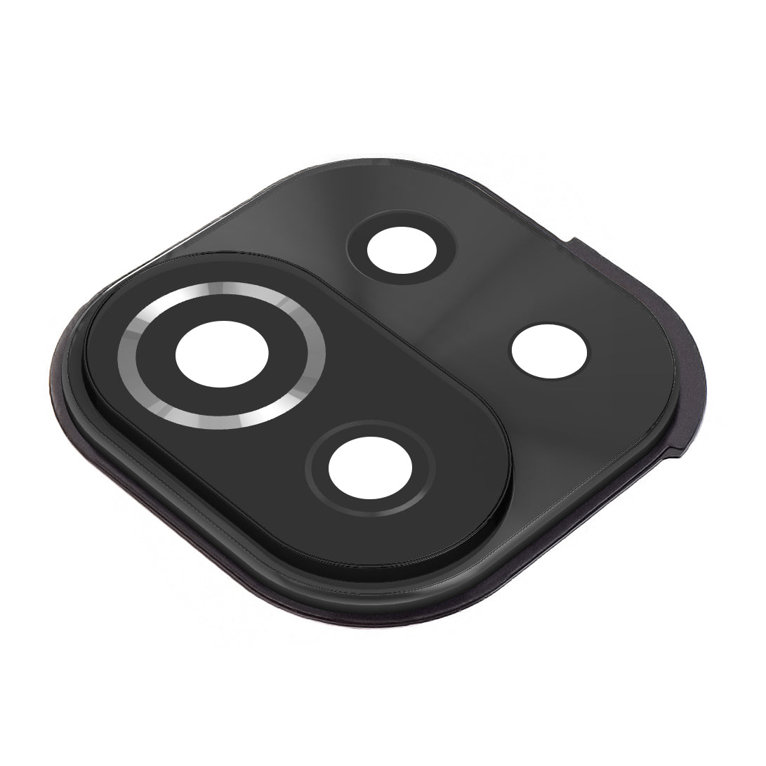 Γυαλί πίσω κάμερας Xiaomi Mi 11 Lite 5G / 11 Lite 5G / 11 Lite, με πλαίσιο, Μαύρο