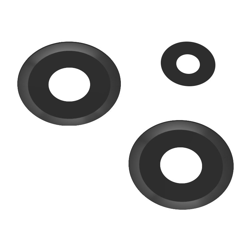 Γυαλί Κάμερας Πίσω Xiaomi Redmi Note 12 4G, Wide + UltraWide + Macro, Μαύρο