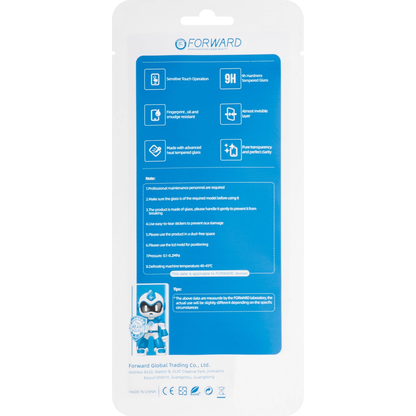 Γυαλί Οθόνης + Κόλλα Άκρων / OCA Forward Guard για Honor 200 Pro, Μαύρο