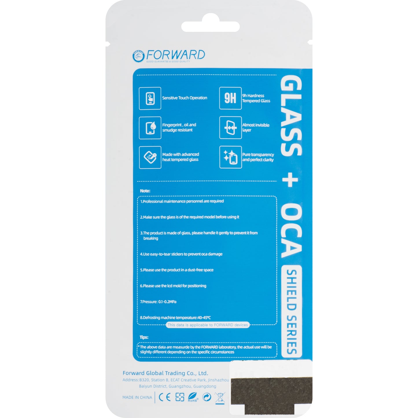 Γυαλί Οθόνης + OCA Forward Shield για Samsung Galaxy S23+ S916, Μαύρο