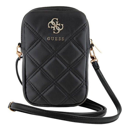 Τσάντα Παγκόσμια για Τηλέφωνο, Guess, Quilted 4G, Μαύρη