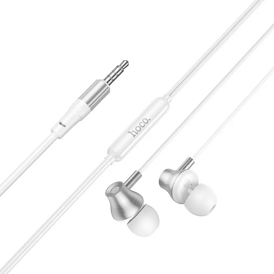 Ακουστικά Handsfree 3.5mm HOCO M119, Ασημί