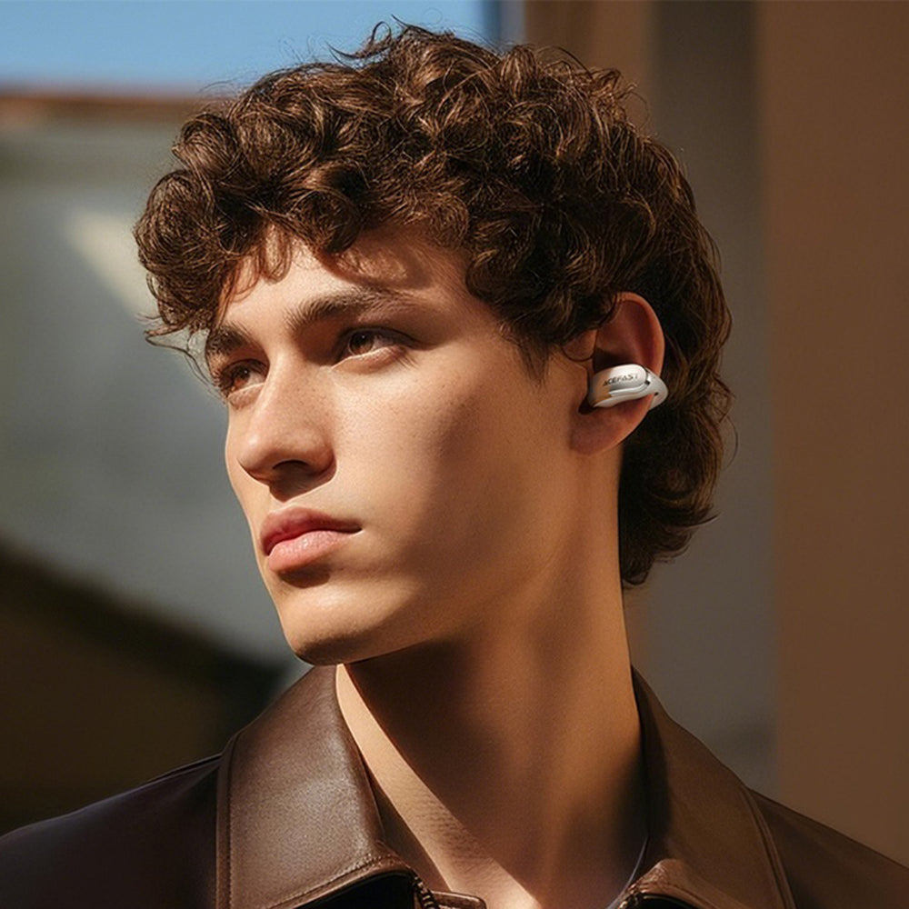 Handsfree Bluetooth Acefast Aceclip Pro, TWS, Λευκό