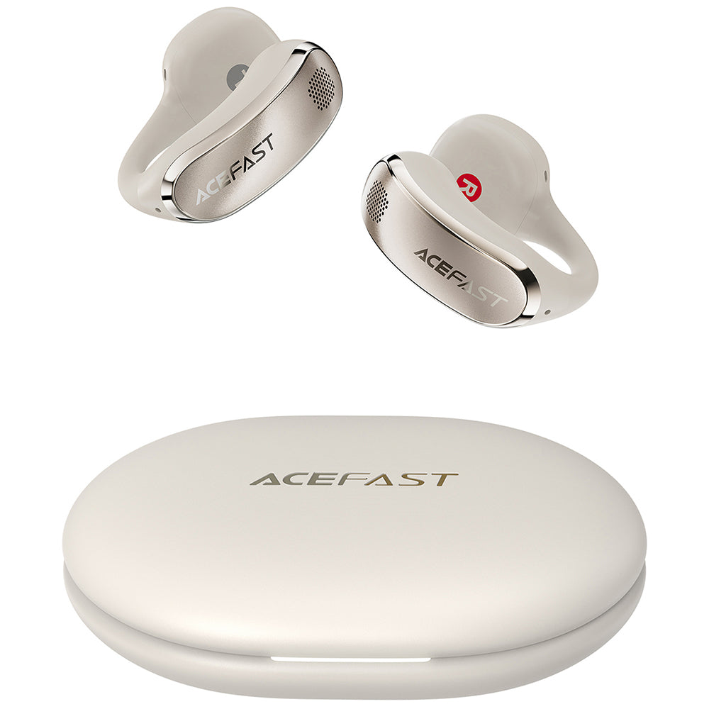 Handsfree Bluetooth Acefast Aceclip Pro, TWS, Χρυσό