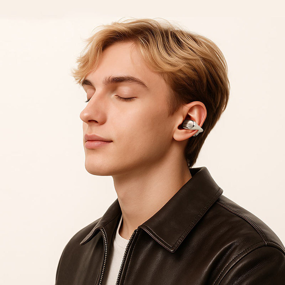 Handsfree Bluetooth Acefast Aceclip Pro, TWS, Χρυσό