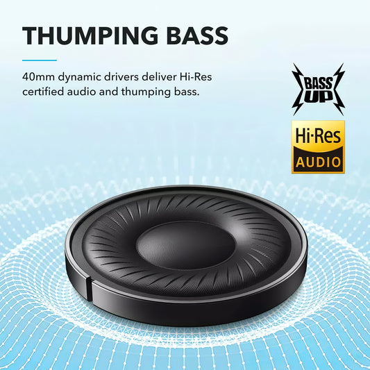Handsfree Bluetooth Anker SoundCore Life Q20i, MultiPoint, A2DP, ANC, Μπλε A3004G31