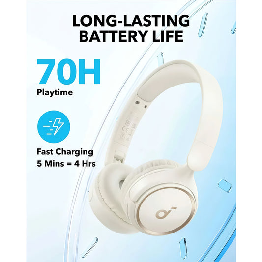 Handsfree Bluetooth Anker SoundCore H30i, Multipoint, A2DP, Λευκό A3012G21