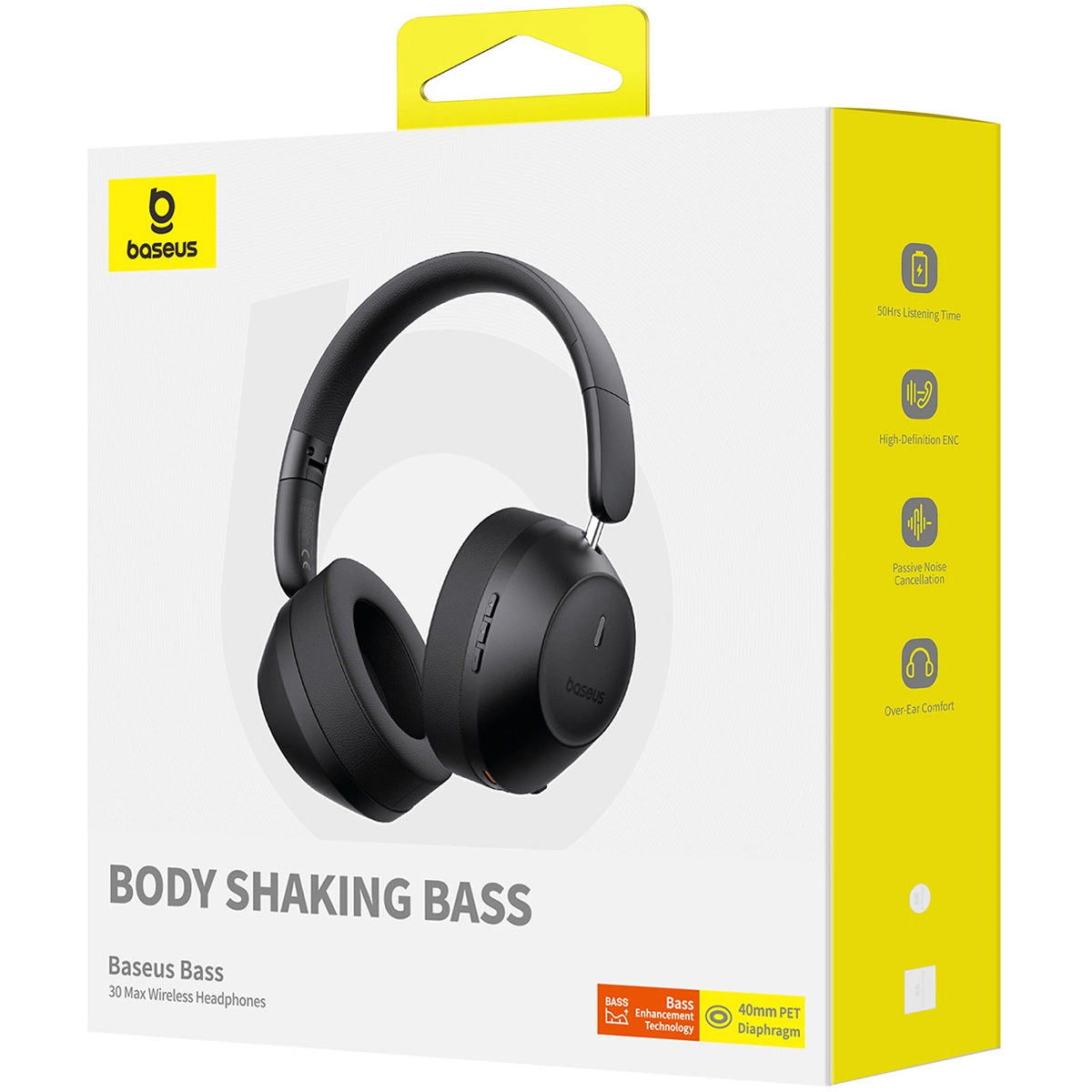 Handsfree Bluetooth Baseus Bass 30 Max, A2DP, Μαύρο A00070700121-00