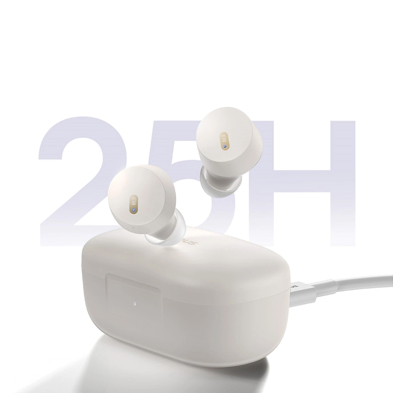 Handsfree Bluetooth Baseus Bowie E18, TWS, Λευκό A00023800223-00