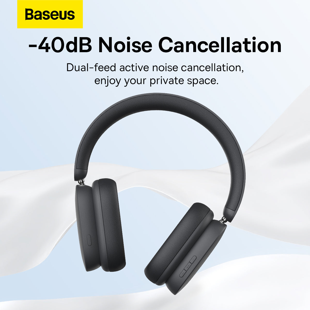 Handsfree Bluetooth Baseus Bowie H1, A2DP, ANC, Γκρι NGTW230213