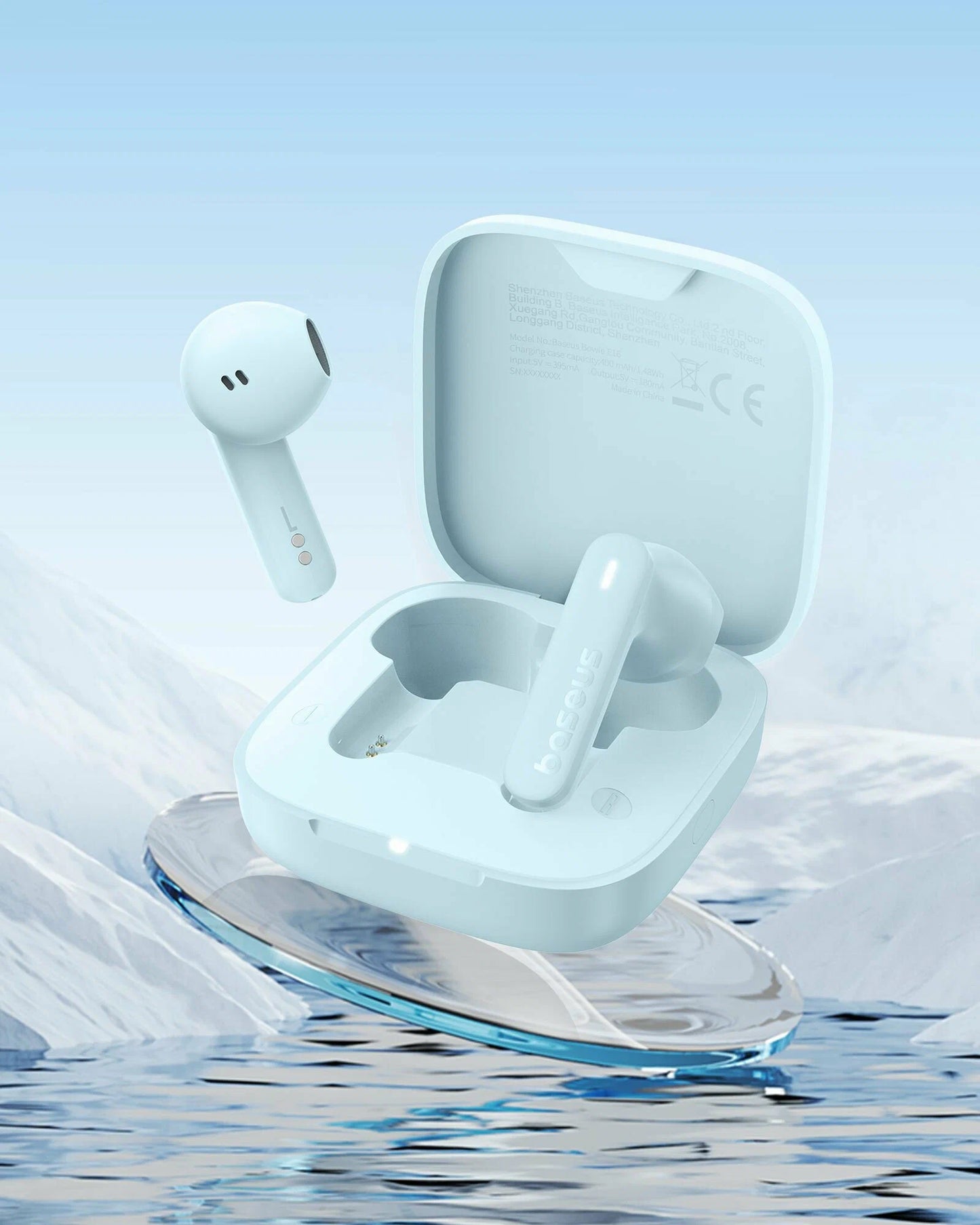 Handsfree Bluetooth Baseus Bowie E16, TWS, Μπλε A00061900313-01