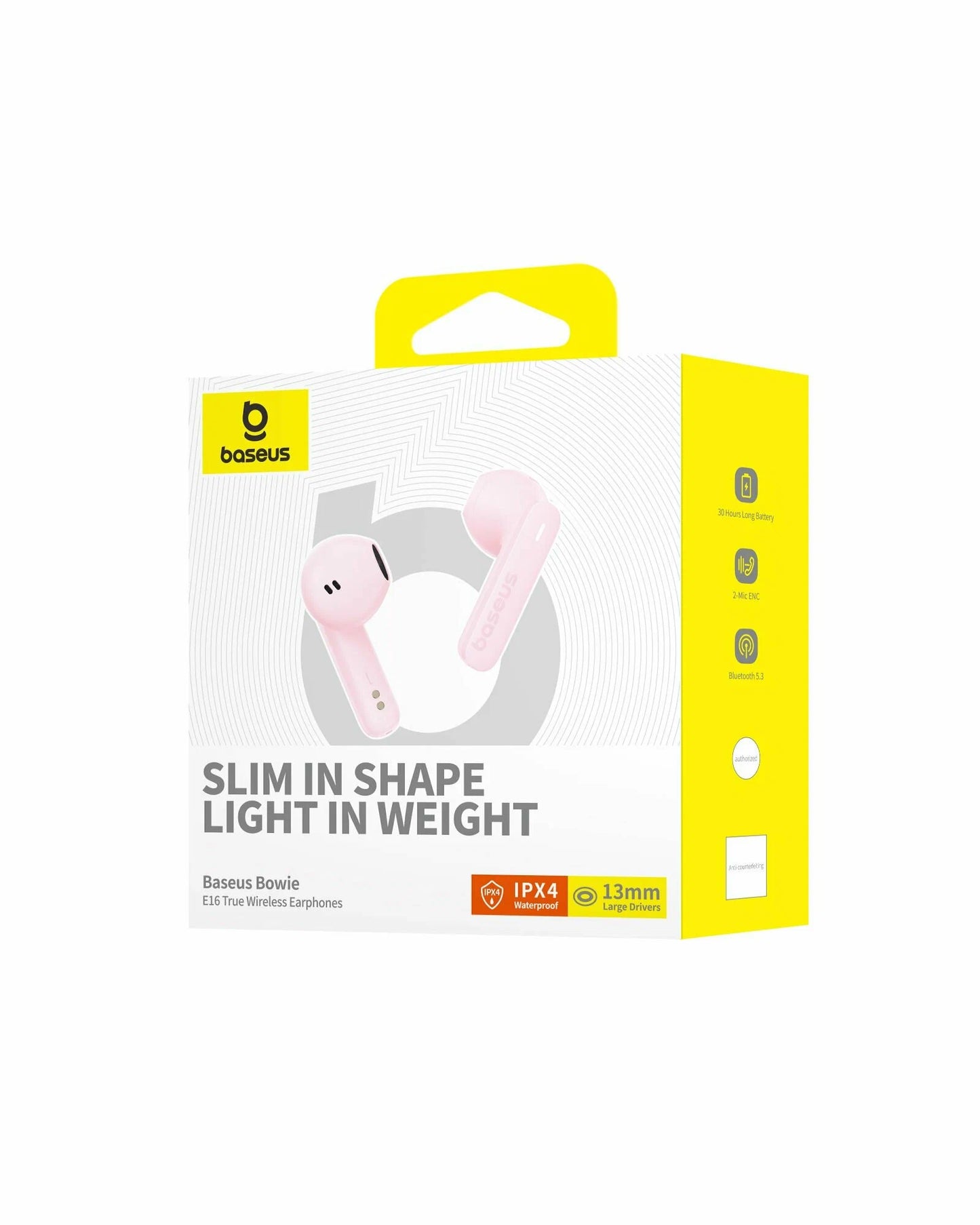 Handsfree Bluetooth Baseus Bowie E16, TWS, Ροζ A00061900413-01