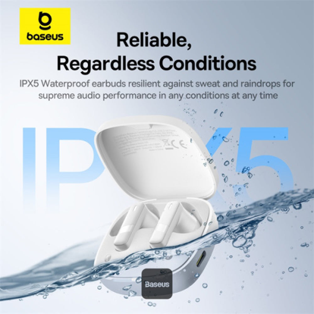 Handsfree Bluetooth Baseus Bowie E20, TWS, Λευκό A00069700223-00